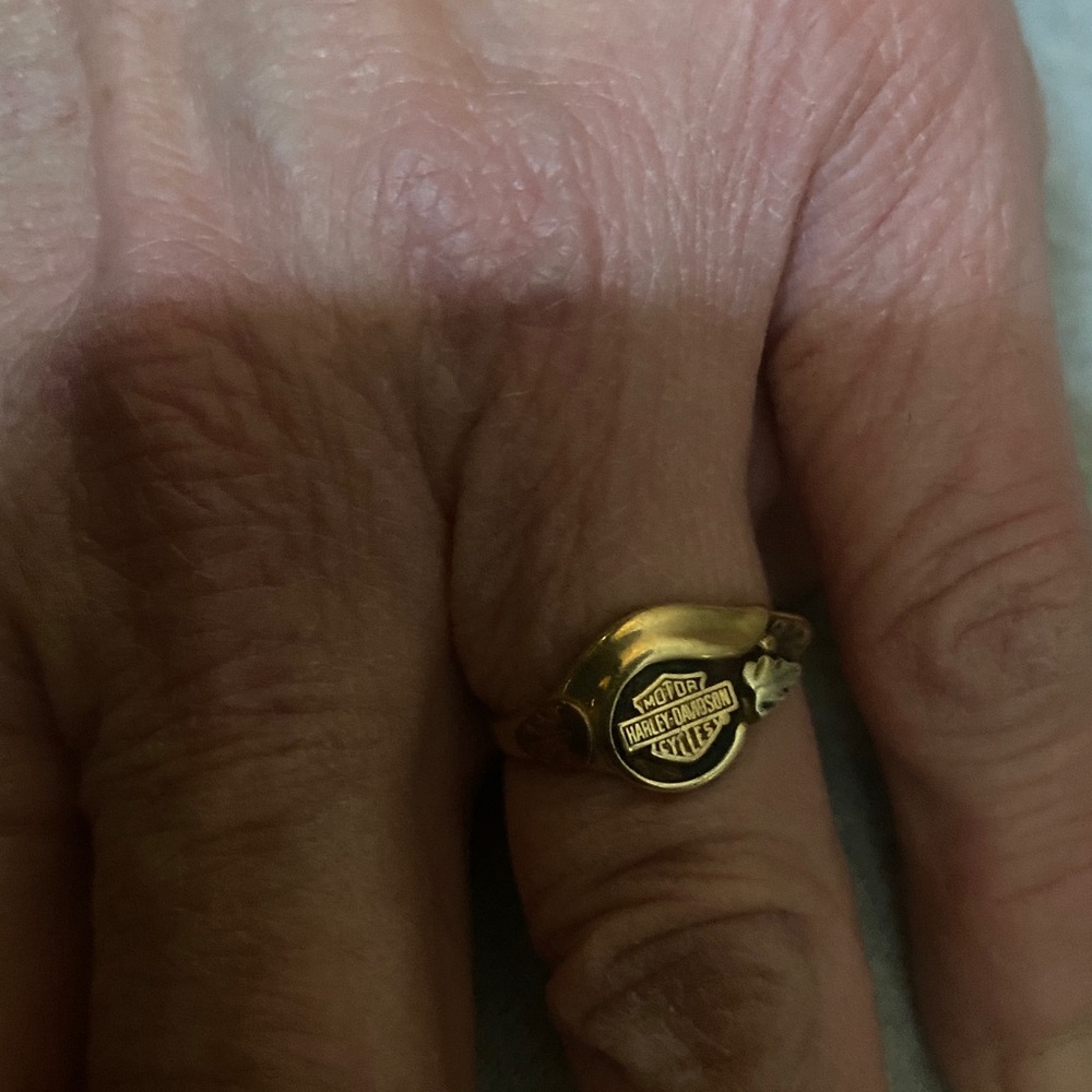 Harley Davidson 10KT Size 7 Ladies Ring